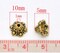 6 Filigree Brass Bead Caps 10 Mm 6 Filigree Brass Bead Caps 10 Mm